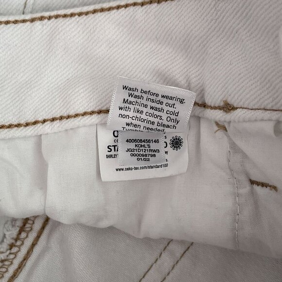 SO Super High-Rise Cut Off Short Distressed Embroider Rainbow Pocket White 7/28W - Picture 11 of 13